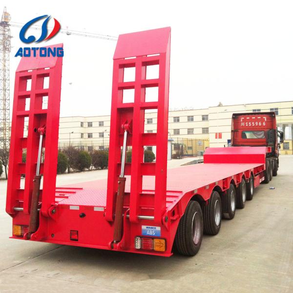 120 tonnes 3/4/5/6/7/8 essieux bas lit bas garçon semi-remorque avec suspension mécanique Dolly