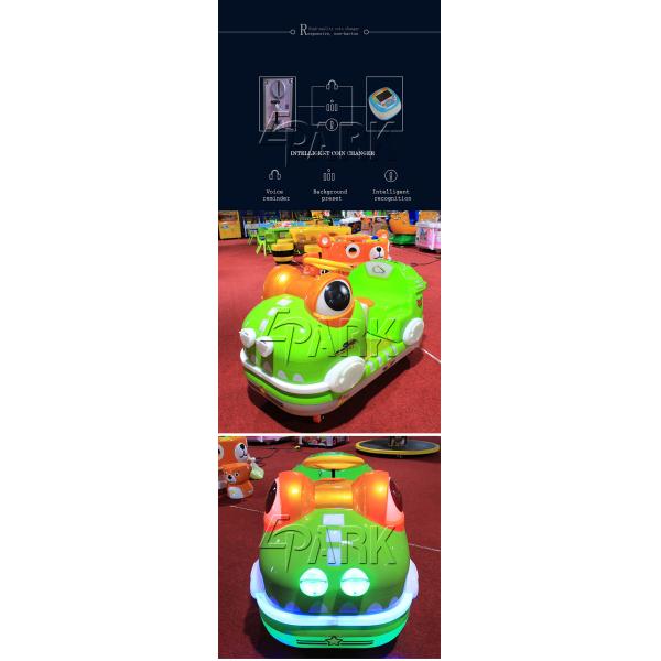 Outdoor Playground Kids Ride On Car / Frog Battery Powered Bumper Cars With LED Light