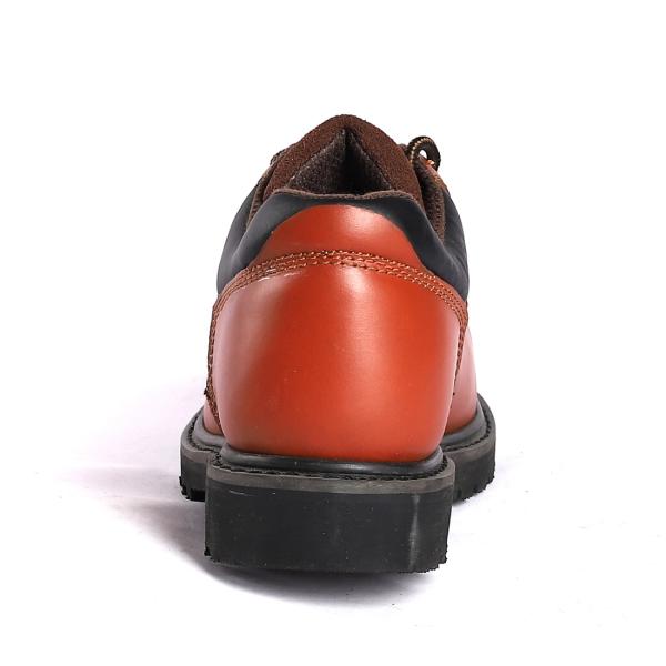 Embossed Cow Leather Goodyear Work Boots Steel Toe Waterproof Puncture Resistant