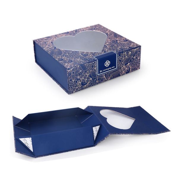 Boîtes cadeaux rigides en carton recyclable de luxe avec logo personnalisé, ouverture en porte, avec gaufrage pour emballage de vernis à ongles, huile, sérum de soin de la peau