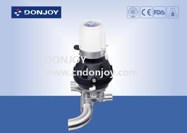 SS316 L braçadeira U - válvula de diafragma sanitária DN25 do T de C - tamanho DN100 com C-TOP