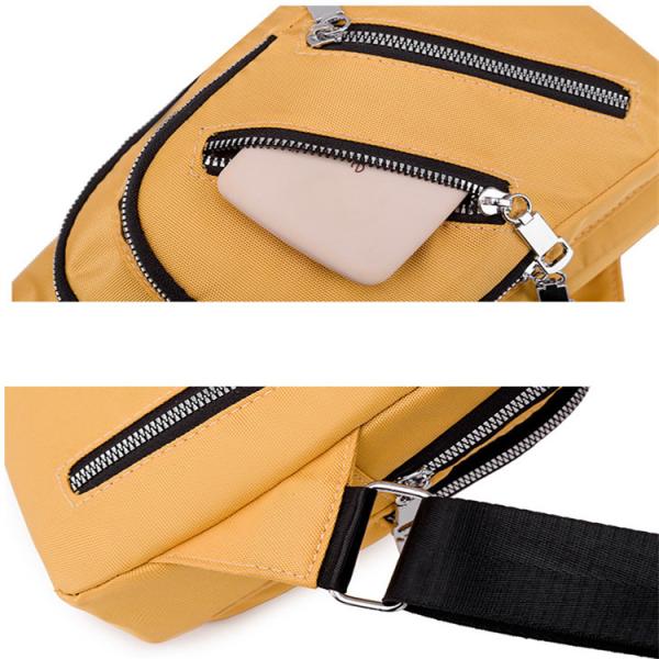 9.7'' Multi Pocket Crossbody Sling Bag Oxford Cloth One Shoulder Sling Bag USB