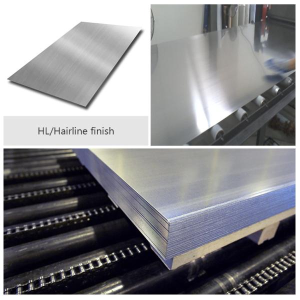 AISI Brushed Stainless Steel Sheet 304 316 Hairline 1219mm Slit Edge