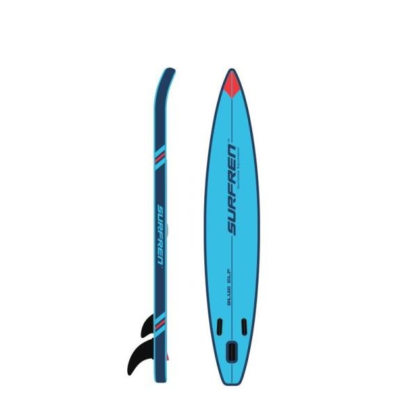 Alansma Inflatable Surf Board Stand Up Sup Paddle Board Blue 381*68*15cm Surfing Board
