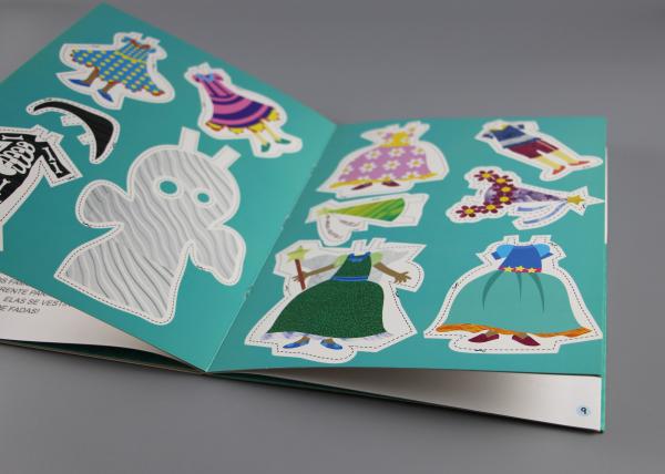 Blue Gold Foil Stamping Board Books For Toddlers , Cartoon Figure Kids Board Books
