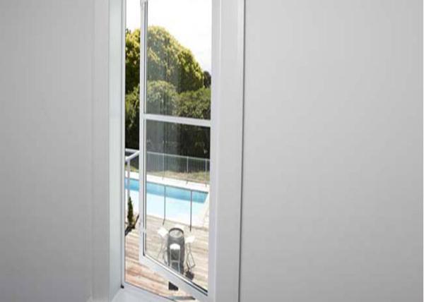 Frosted Glass Custom Aluminium Windows Small Toilet Single Casement Easy Installed