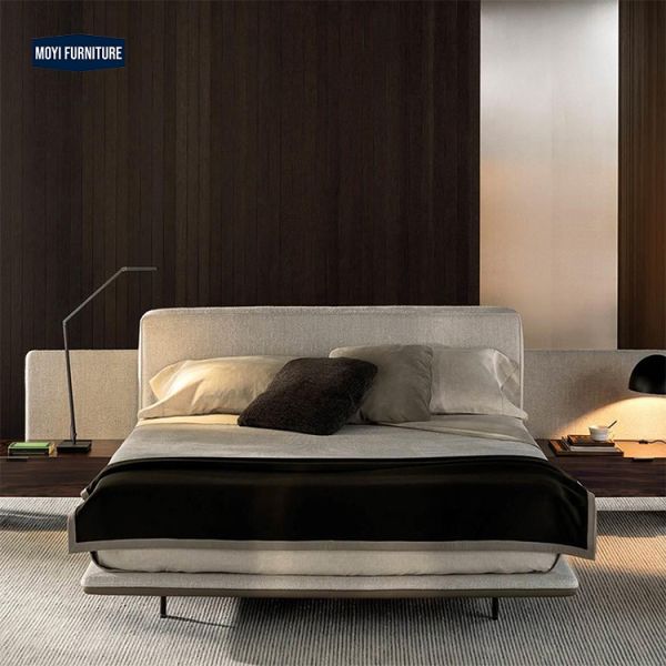 We Can Offer A Sample Luxury Italian Bedroom Set Modern Large Storage King Double Bed Large Front Head Board Wood Side Table