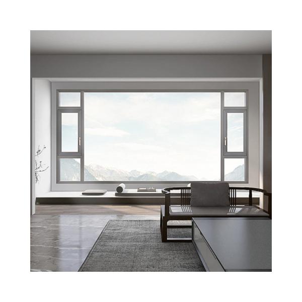 35dB Coefficient d'isolation acoustique fenêtre coulissante en aluminium pour villa maison de verre française