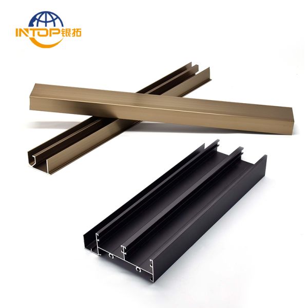 Bronze Anodized Natural Aluminium Profiles for Windows Drilling Punching