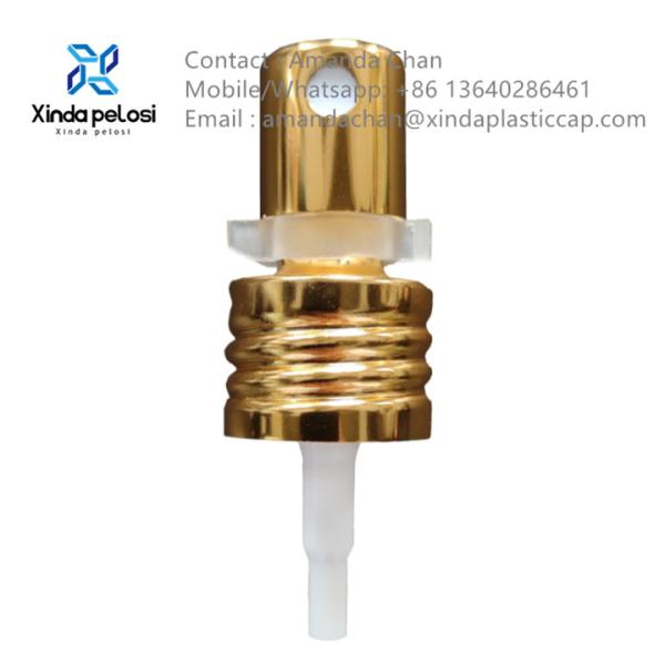 Золотой Сливер Пластиковый Ароматный Насос Прекрасный Туманный Спрейер Насос Для Косметической Бутылки