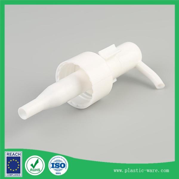 liquid soap pump head in white color 24/410 or shampoo bottle pump head with clip