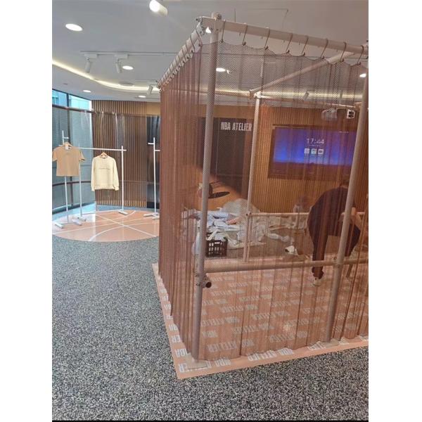 Acier 6mm-20mm trous Rideaux en maille métallique pour la décoration polyvalente