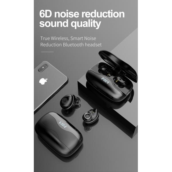 Wireless Connection Waterproof Noise Cancelling BT Streaming Stereo Headphone Earphone with 300 mah Charging Case Battery