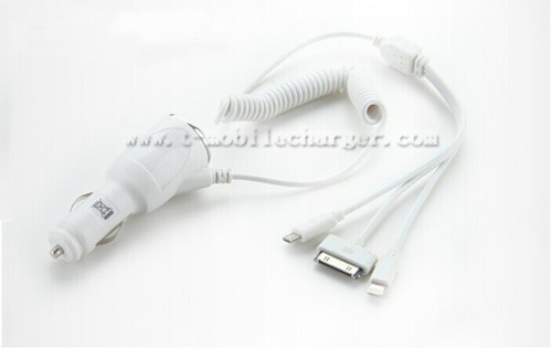 iphone charger with 3 exlusive ports /car phone charger/cell phone charger/ipad charger