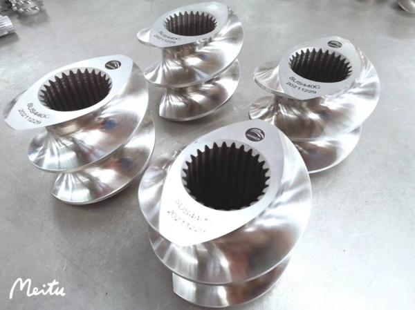 Abrasion Resistance Twin Screw Extruder Involute Spline Screw Shaft