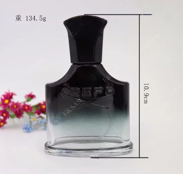 стеклянный фарфор флакона духов bottleglass повторно использовал пластмассу крышки бутылок стекла черную