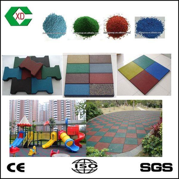 Public Sports Facilities Equipment Rubber Brick Making Machine Easy Installation