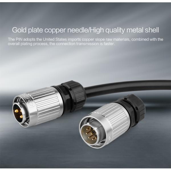 CNLINKO M20 4 pin waterproof connector Outdoor 4 Pin Circular Plug Socket ip67 waterproof connector
