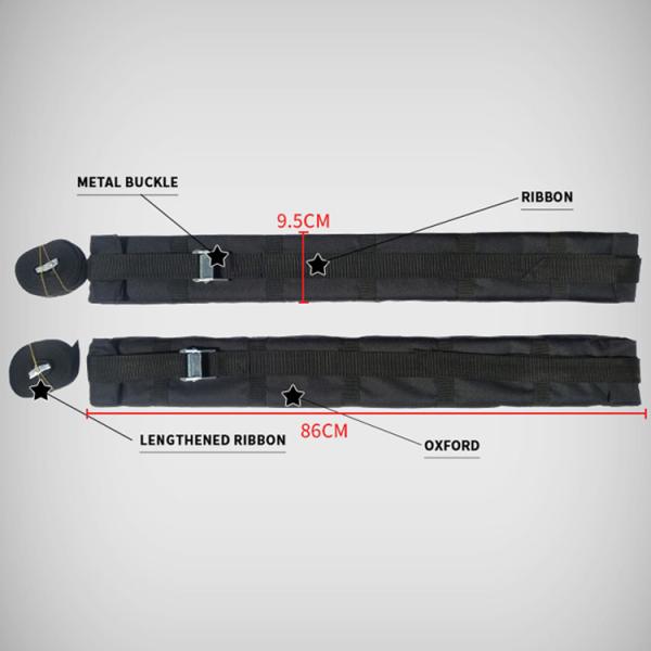 2 Pcs Kayak Soft Roof Rack No Scratching Adjustable Anti Vibration Heavy Duty Straps For Top Cargo