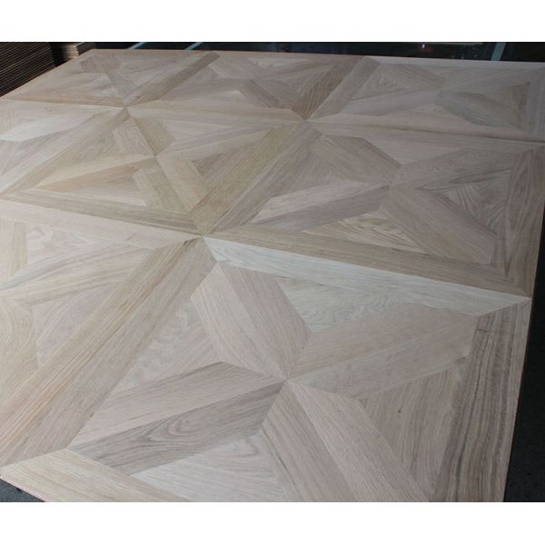 Parquet Oak Flooring Tiles, Unfinished, No Bevel, 600 x 600 x 20/6mm