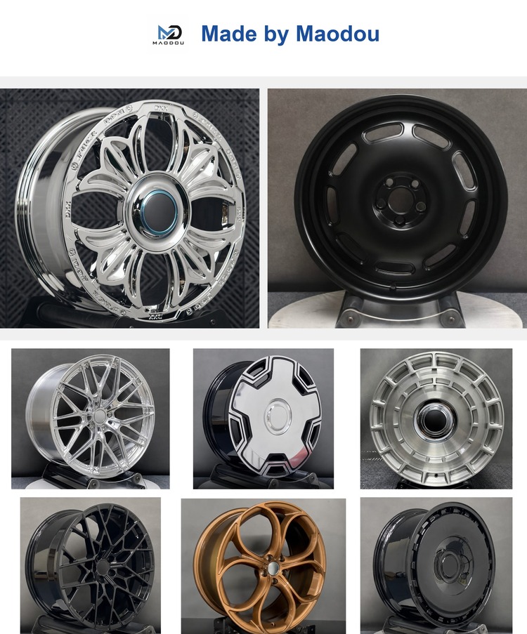 Custom Hot Sale 2-Piece Forged 19 Inch 5x100 Matte Black Passenger Car Wheels & Tires for Tesla Model 3 Model Y