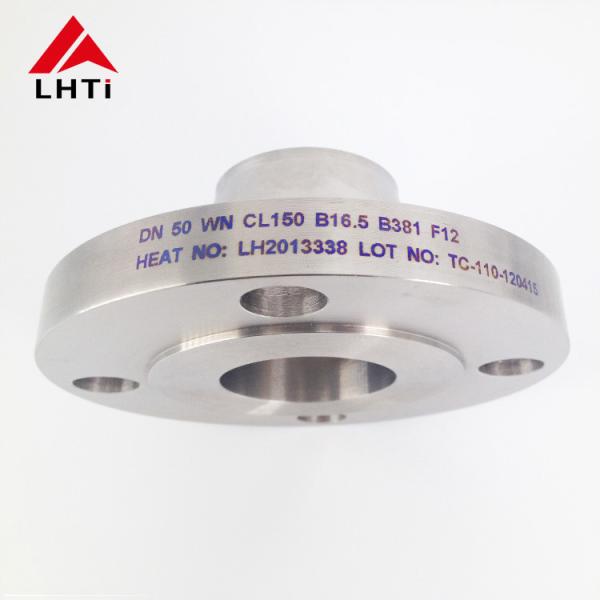 Gr2 Gr7 Gr12 Titanium WN Welding Neck Flange For Chemical Industry
