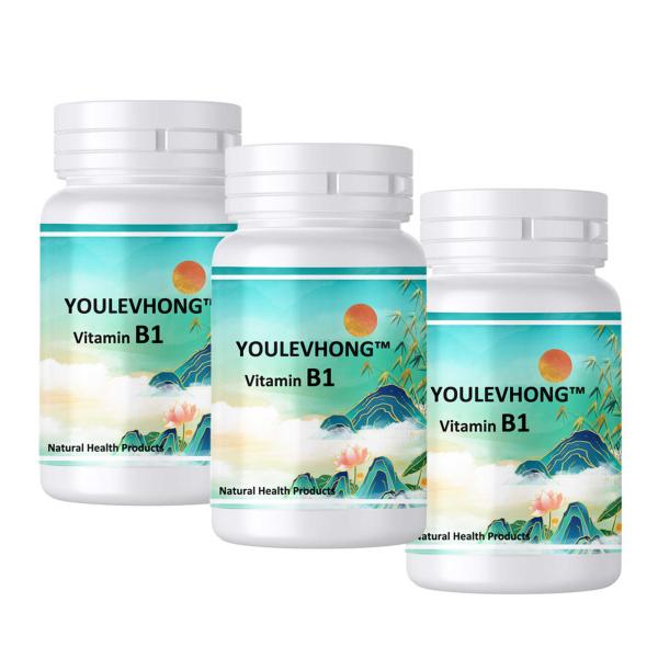 Vitamine B1 certifiée sans gluten 100 mg comprimés - 100 comptez Système nerveux sain Supplément de vitamine B1