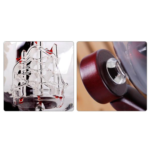 Графинчик травленого стекла боросиликата, графинчик вискиа глобуса с набором подарка чашки бокала