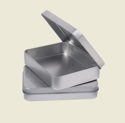 Latas retangulares de Matt Coating Hinged Empty Tin