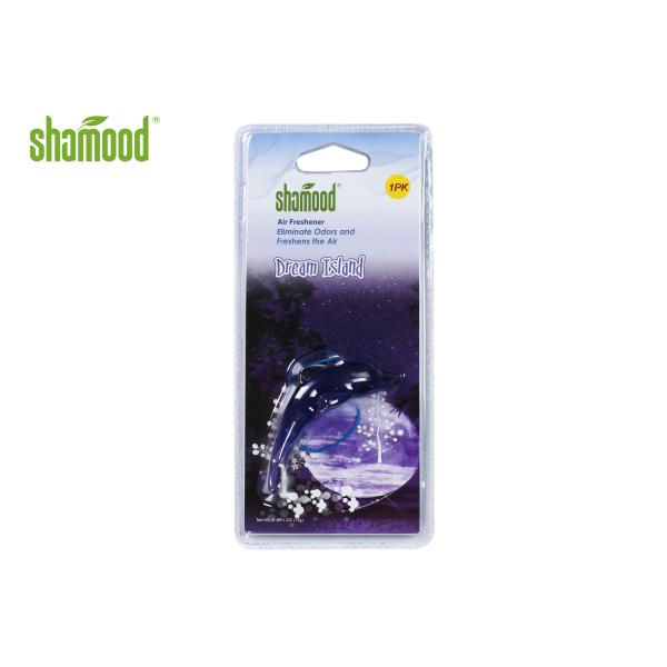 Single Dolphin Hanging In Car Plastic Air Freshener Dream Island  Fragrances