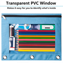 Pencil Case Large Capacity Pencil Pouch Aesthetic Pencil Box For Office Stationery Organizer, Simple Sturdy Multifunctional Pencil Bag Pencil Pouches for 3 Ring Binder, Smooth Zipper