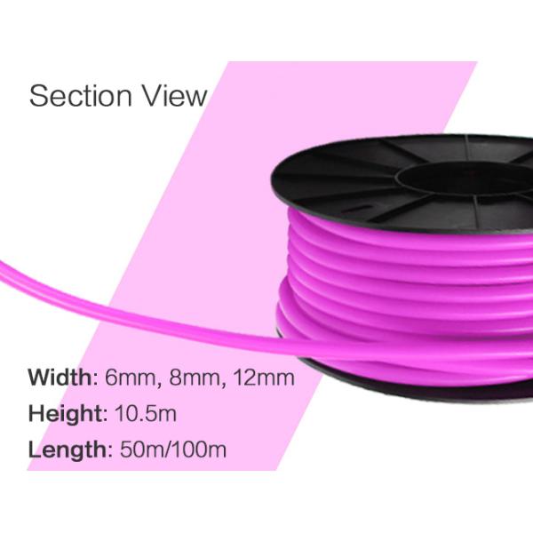 5m m decorativos 8m m 126 LED/tira de neón de la flexión del silicón LED de M