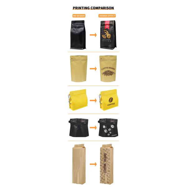 250g Flat Bottom Pouch Zhihe Stock Square Bottom Bag Free Samples for Plastic Coffee Bean Packaging