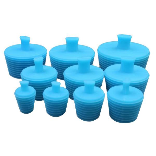 Portable Heatproof Silicone Wine Corks , Silicone Sealed Wine Beer Champagne Stopper