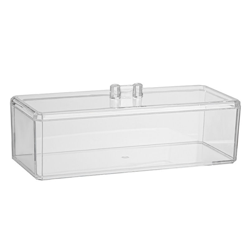 Custom-made Acrylic Multi-functional Dustproof Tea Bag Storage Box with Lid Container