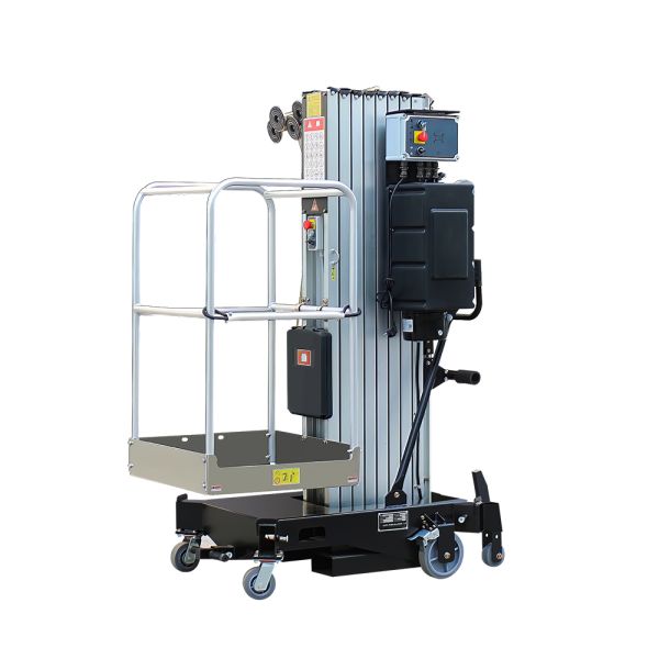 4m-16m 250kg Electric Mobile Dual Single Mast Lift For Station Facilities Repair