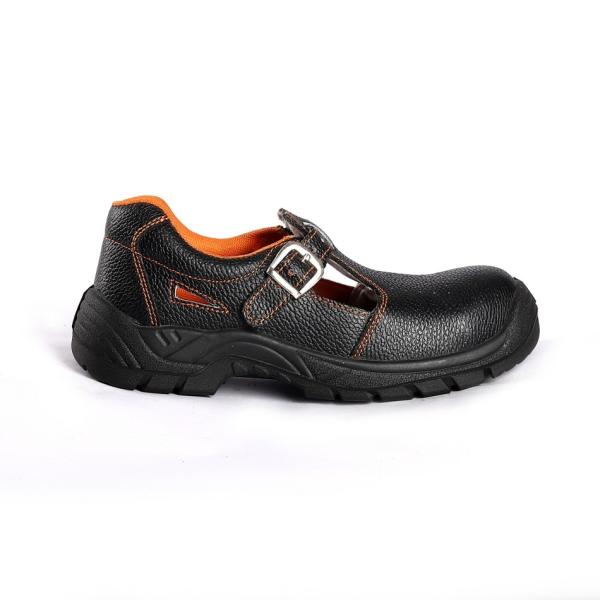 Lace Up PU Sole Embossed Leather Upper Mesh Comfortable EVA Work Boots Safety Shoes