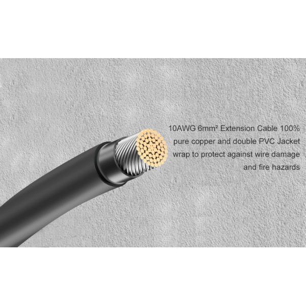 10AWG 6mm Waterproof Solar Cable Solar Panel Adapter Wire Solar Extension Cable with Female and Male Connectors Cable Kit Tool