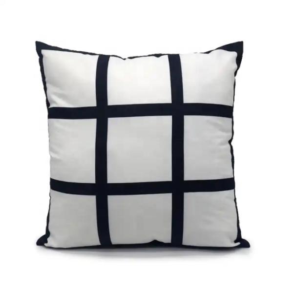 40*40CM Cushion Cover Sublimation Multi Panel Style Design Blank Custom Printable 3 Panel Velvet Sublimation Cushions