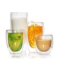 250 ml 350 ml tasses de thé en verre cristallin pour refroidissement du café espresso
