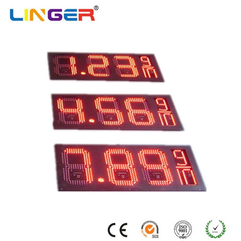 Plug Play Digital Gas Price Sign Double Sides Gas Station LED Sign Waterproof