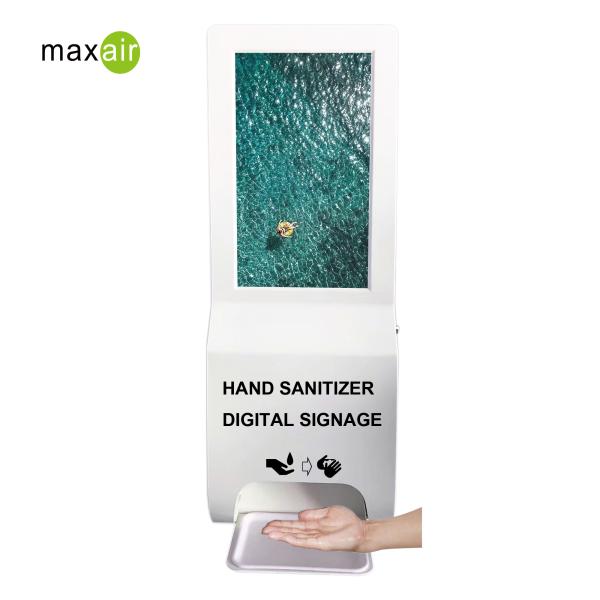 Dispensador auto libre montado en la pared del desinfectante de la mano del jugador y del tacto de la publicidad del LCD de la máquina del difusor del olor
