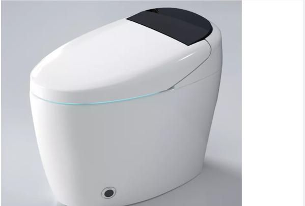 Standard Height One Piece Smart Toilet Elongated 90mm PP Soft Closing