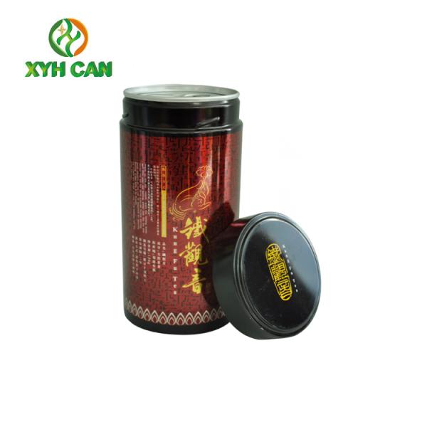Tea Tin Can Mental Tinplate Organic Tea Storage Tins with Screw Cap