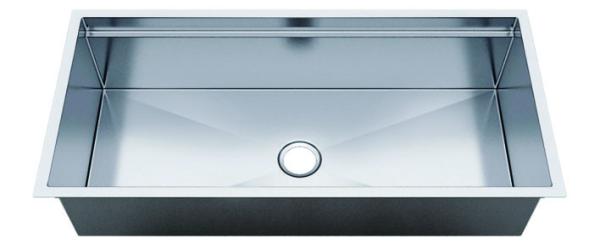 FOOK SINK Handmade Underment 304 Stainless Steel Signle Bowl Kitchen Sink with Ledge