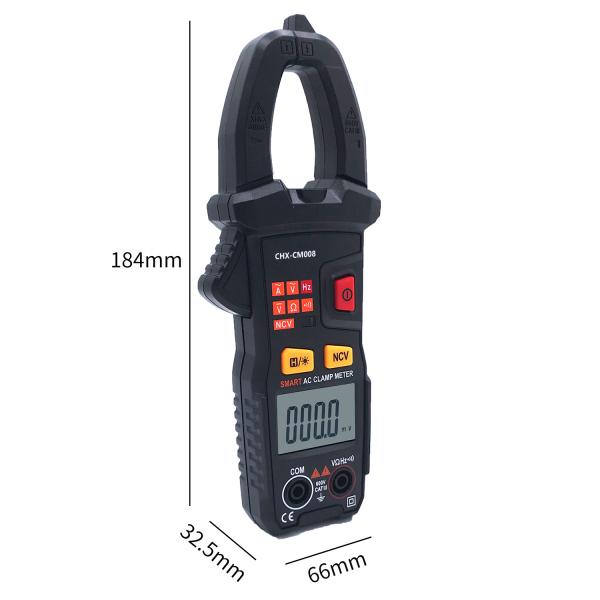 Data Keep Clamp On Digital Multimeter 190g 10MW 184.0×66.0×32.5mm