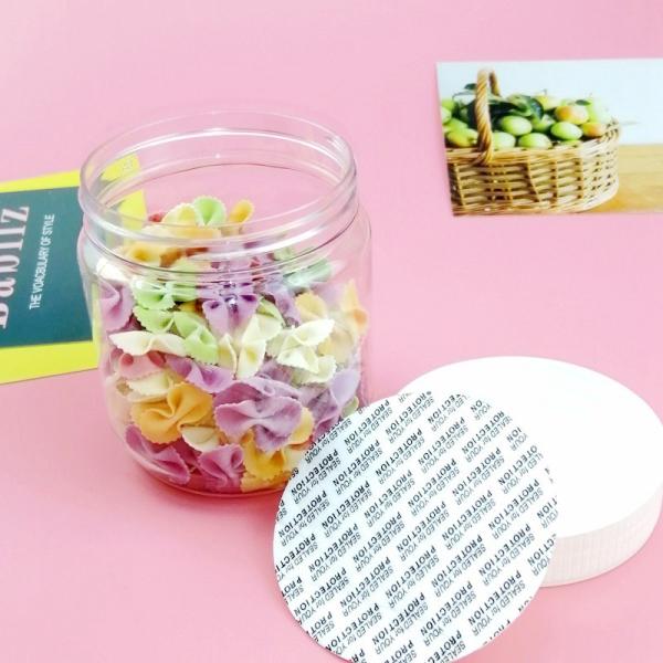 Wide Mouth Round 250ml Airtight Plastic Food Jars Straight Sided
