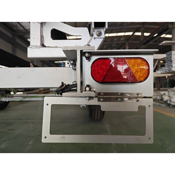 2 Inch Ball Hitch Lightweight Aluminium Boat Trailer with LED Waterproof Lights for Marine Use