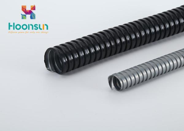 Plastic Coated Flexible Hose Pipe PVC Coated With Galvanized Corrugated Conduit