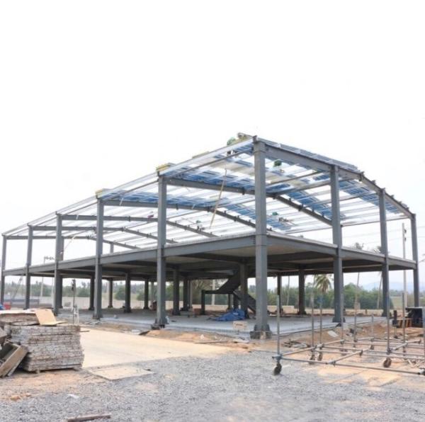 HDG Edifício de Construção Metal Prefabricado Armazém Edifício de Escritório de Estruturas de Aço